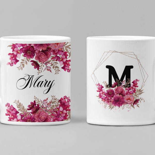 Monogram Floral Personalized Gift Set