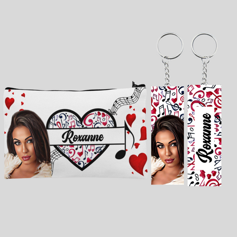 I Love Music, Customized Pouch and Keychain