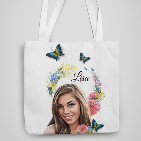 Wildflower, Customized Tote Bag