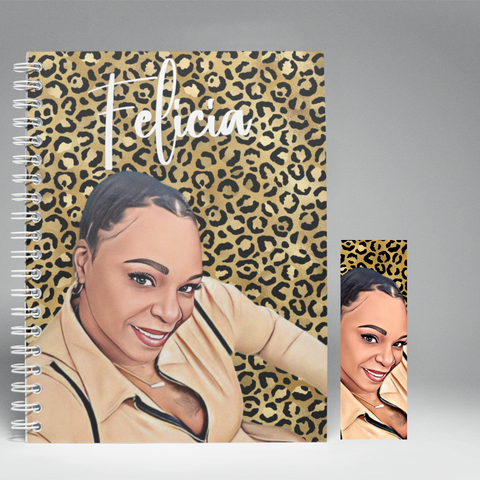 Leopard, Customized Journal and Bookmark