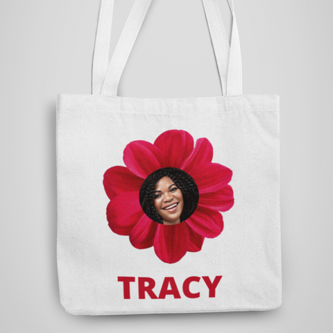 Red Blossom, Customized Tote Bag