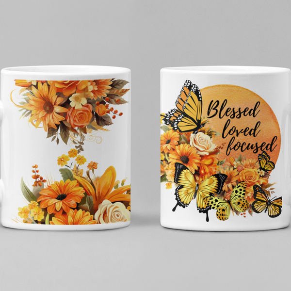 Blessed, Loved, Focused Journal/Notebook and Mug Gift Set