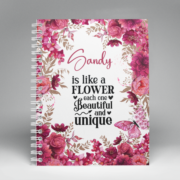 Beautiful Flower Personalized Gift Set