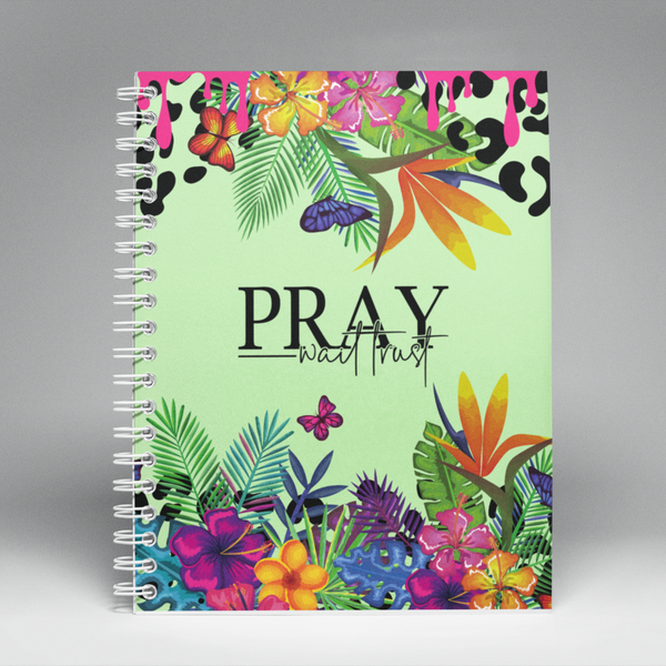 Pray Wait Trust Journal/Notebook and Tumbler Gift Set