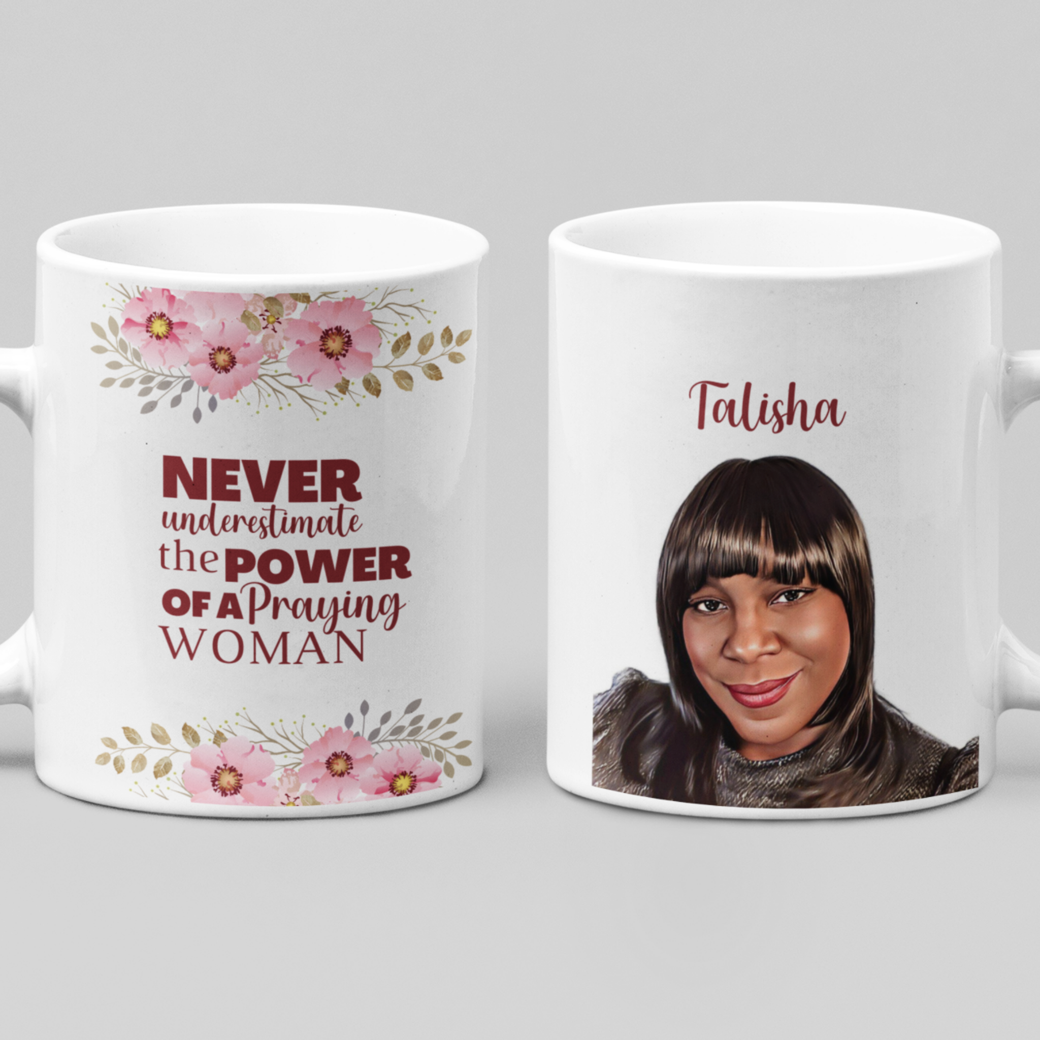 Power of a Praying Woman, Customized Mug