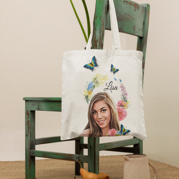 Wildflower, Customized Tote Bag