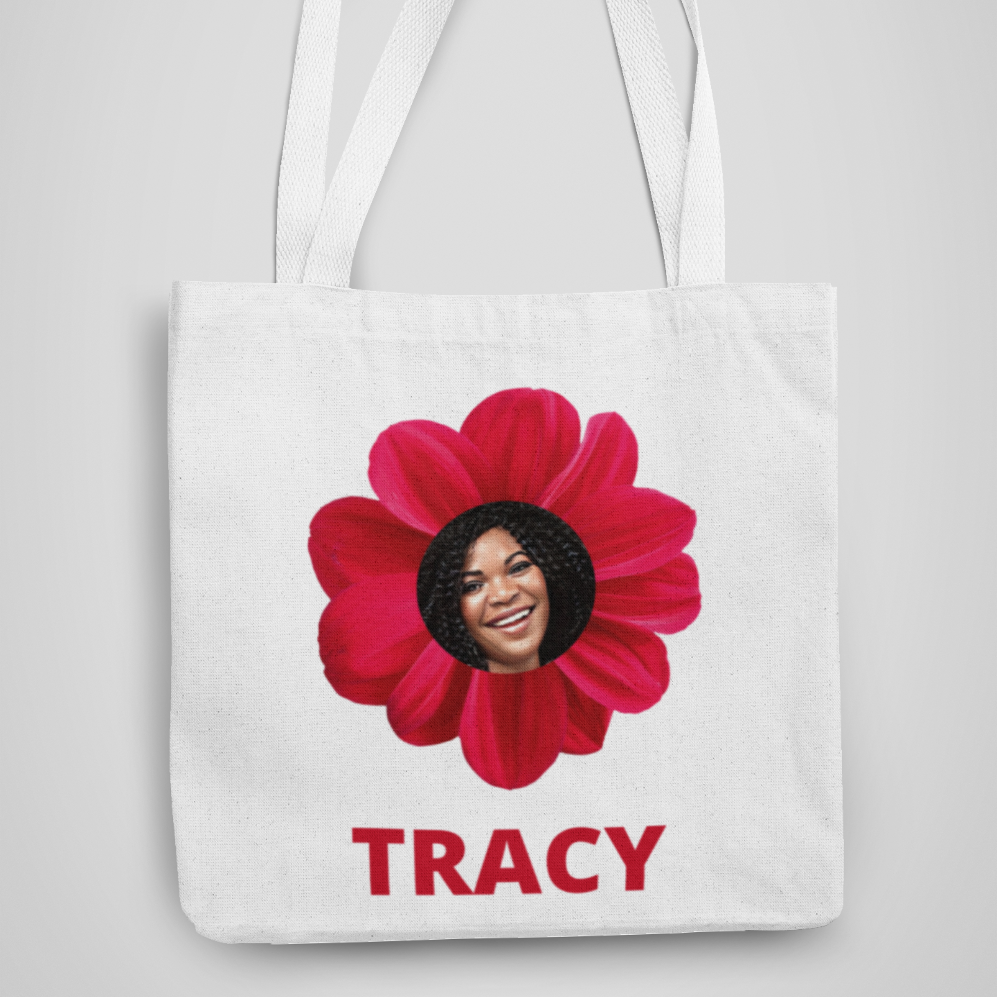 Red Blossom, Customized Tote Bag