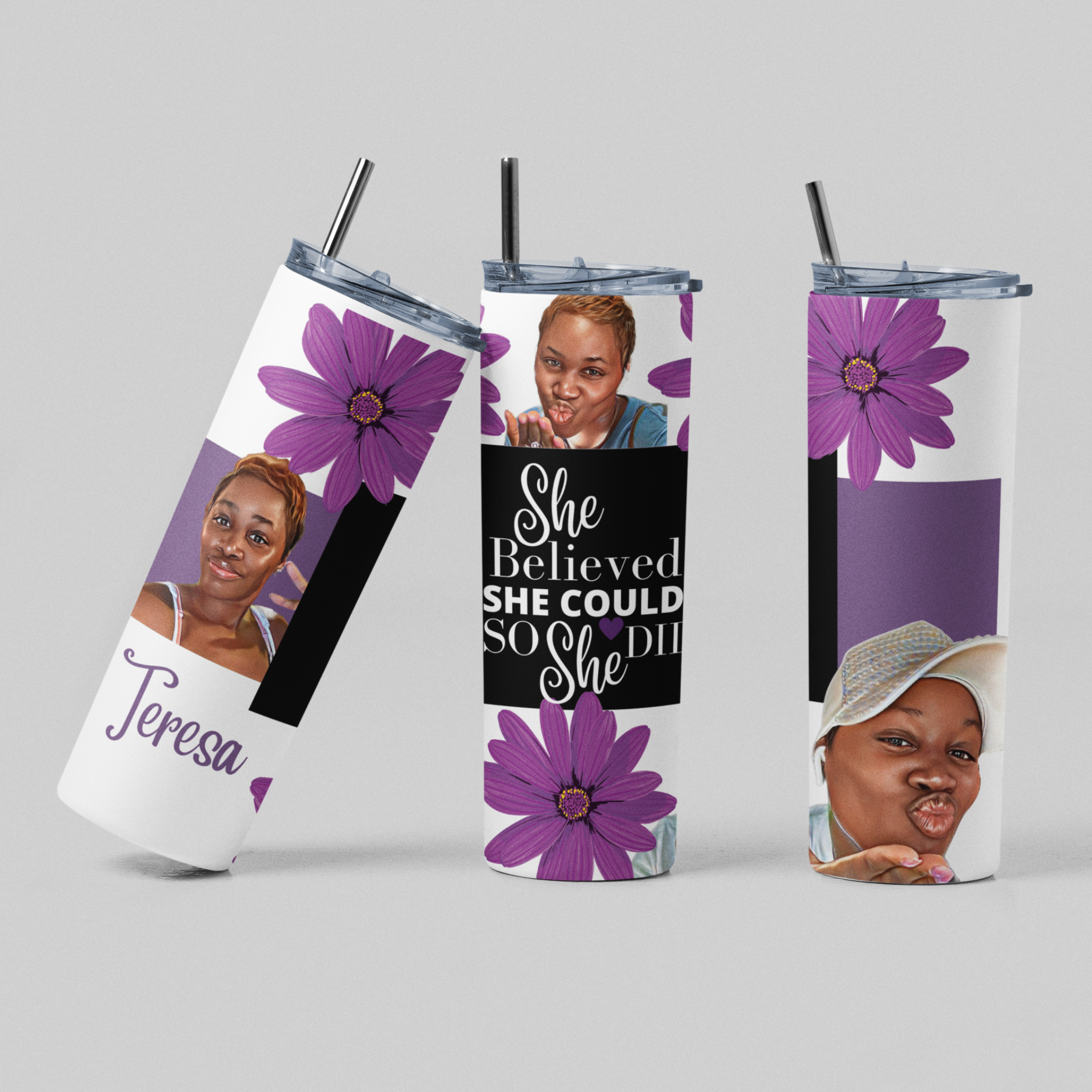 She Believe She Could Insulated Customized Tumbler