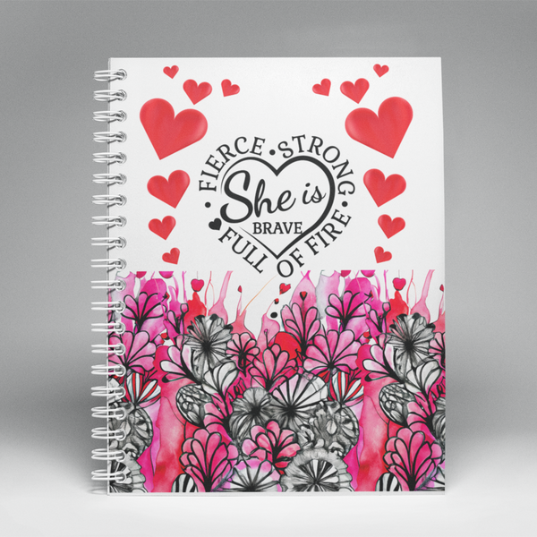 She is Brave, Journal/Notebook and Tumbler Gift Set